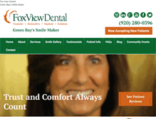 Tablet Screenshot of foxviewdental.com